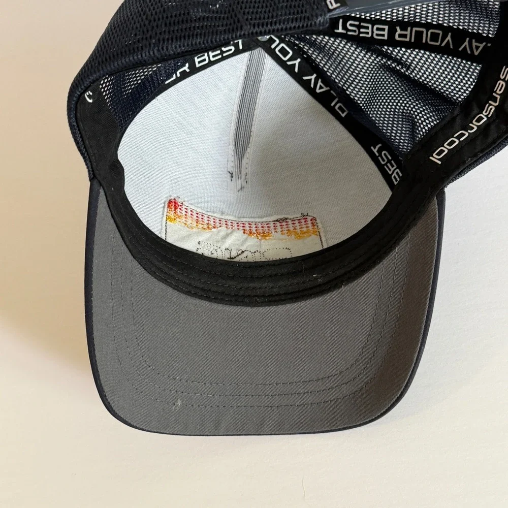Ping Golf Trucker Hat Mens Black Snapback Mesh Mountain Patch SensorCool Cap - Picture 5 of 6